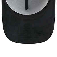 Men's New Era  Black Detroit Tigers Script Text 9FORTY A-Frame Adjustable Hat