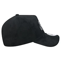 Men's New Era  Black Detroit Tigers Script Text 9FORTY A-Frame Adjustable Hat