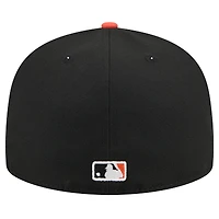 Casquette ajustée 59FIFTY Detroit Tigers Shadow Stitch noire New Era pour homme