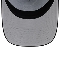 Men's New Era Black Detroit Tigers Side Script 9FORTY A-Frame Trucker Adjustable Hat