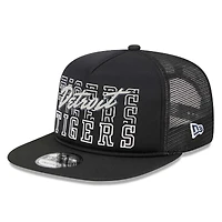 Casquette Snapback 9FIFTY Trucker A-Frame Street Team des Detroit Tigers New Era noire pour hommes