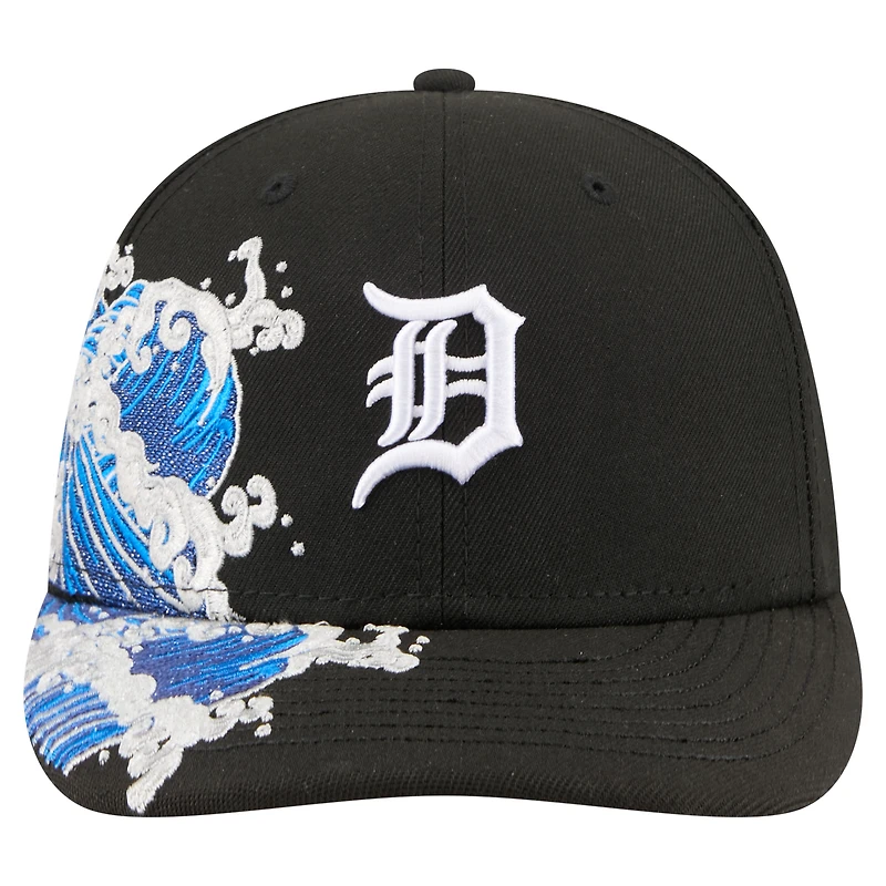 Men's New Era  Black Detroit Tigers Surf 59FIFTY Fitted Hat