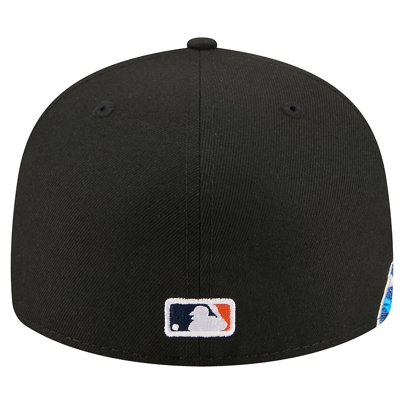 Casquette ajustée New Era 59FIFTY Surf Detroit Tigers noire pour homme