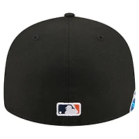 Casquette ajustée New Era 59FIFTY Surf Detroit Tigers noire pour homme