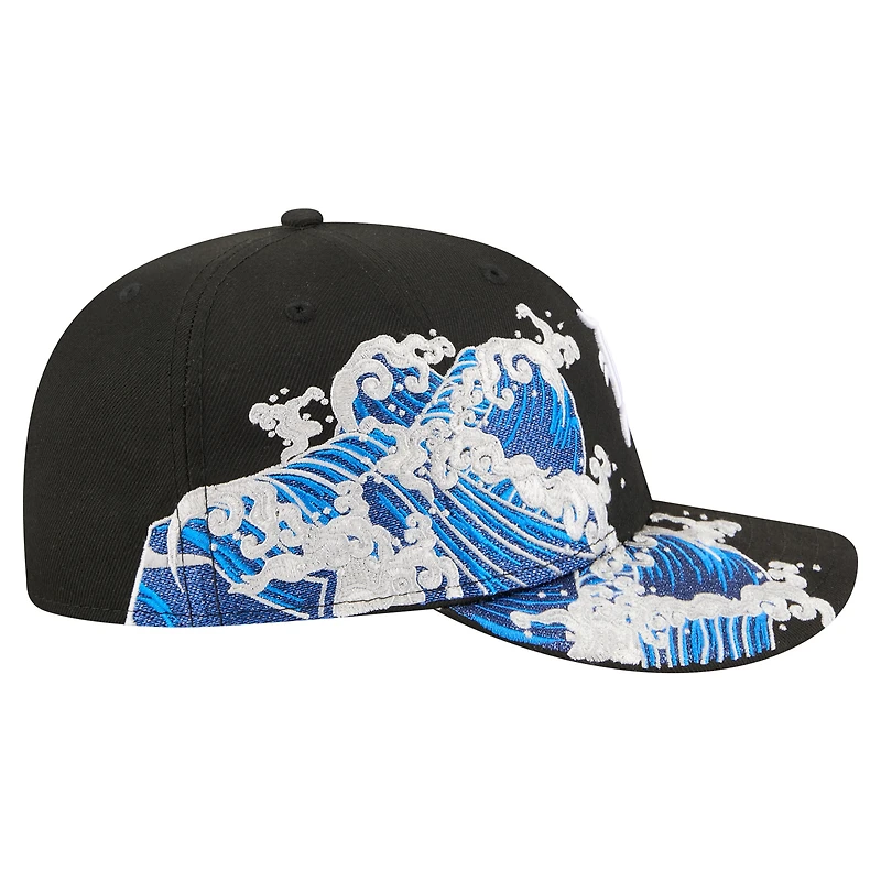 Casquette ajustée New Era 59FIFTY Surf Detroit Tigers noire pour homme