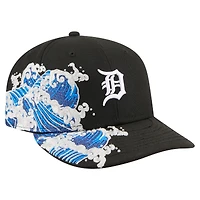 Men's New Era  Black Detroit Tigers Surf 59FIFTY Fitted Hat