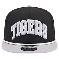 Casquette de golfeur Throwback Meshback des Detroit Tigers New Era noir/orange pour hommes
