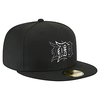 Casquette ajustée New Era noire Detroit Tigers Tri-Hit 59FIFTY pour homme