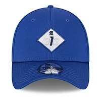 Casquette d'entraînement au bâton 39THIRTY Flex City Connect bleue des Detroit Tigers de New Era pour homme