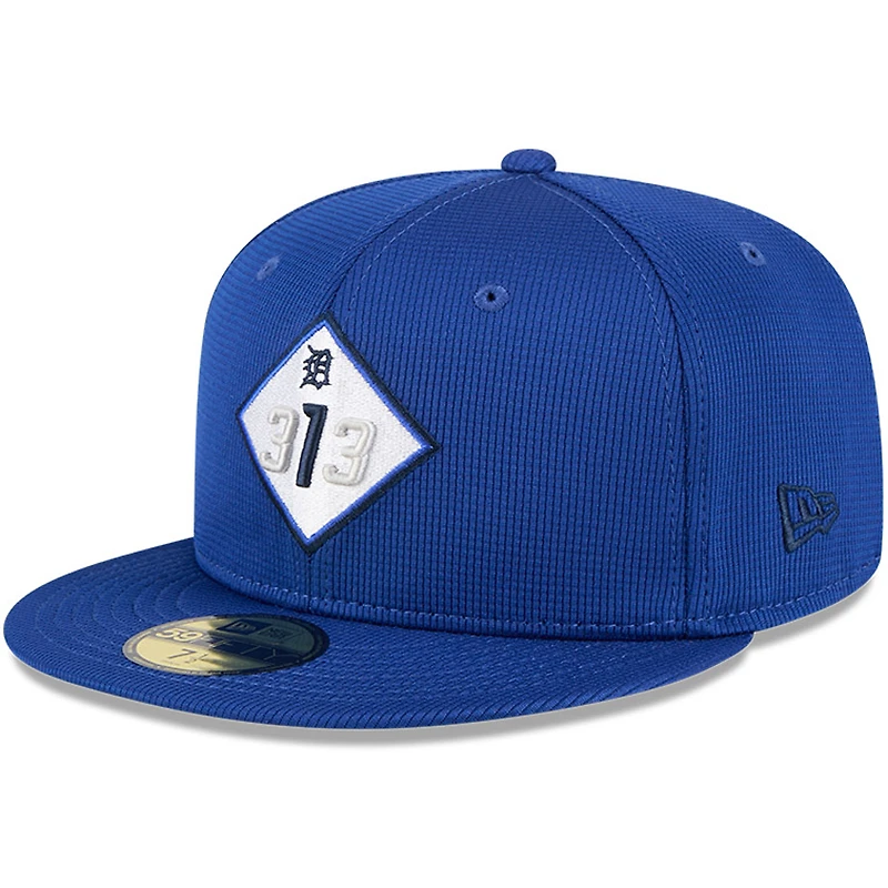Men's New Era Blue Detroit Tigers City Connect Batting Practice 59FIFTY Fitted Hat