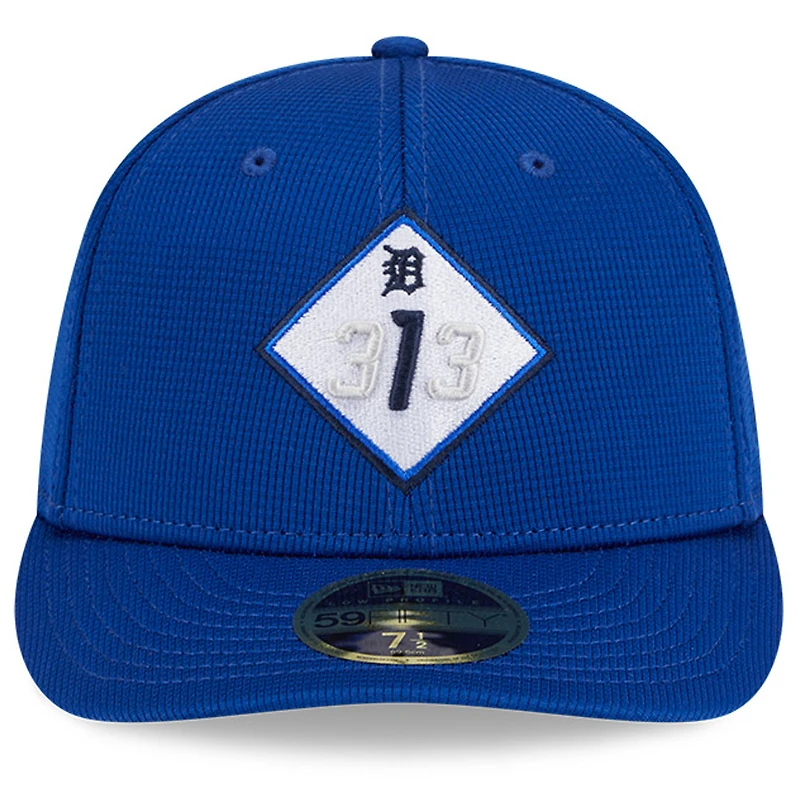 Casquette d'entraînement au bâton City Connect 59FIFTY bleue New Era pour homme des Detroit Tigers