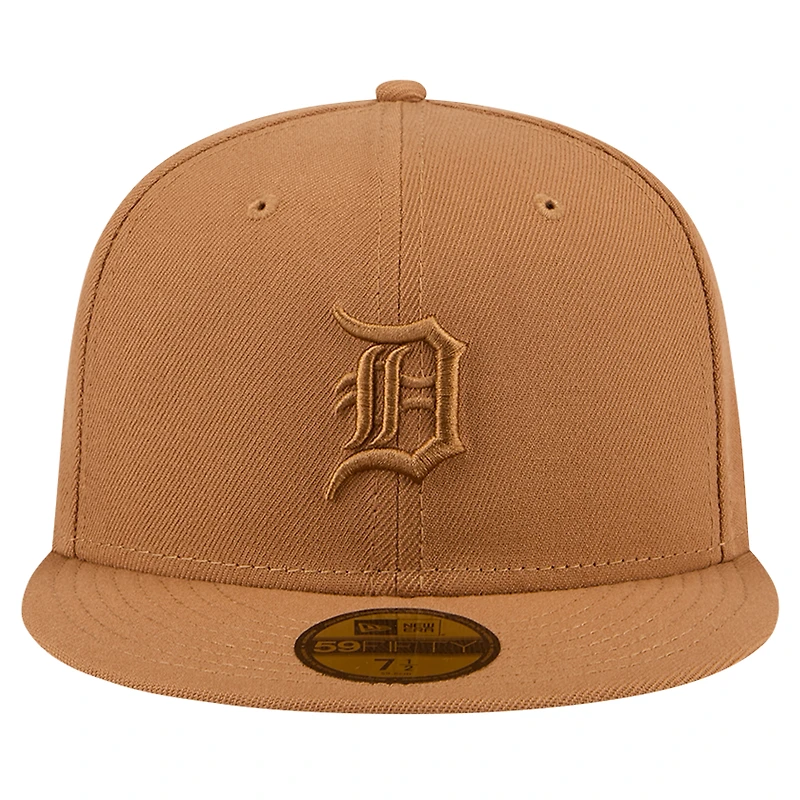 Casquette ajustée 59FIFTY marron des Detroit Tigers New Era pour hommes