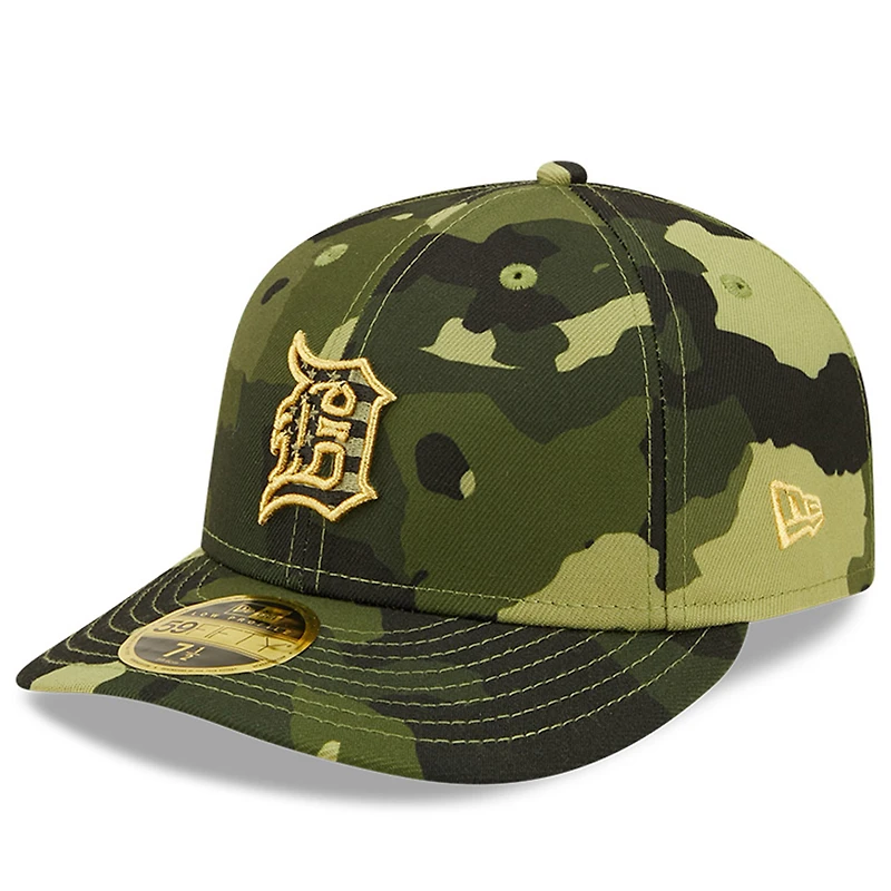 NWE TIGERS CAMO MLB 2022 JOURNÉE DES FORCES ARMÉES SUR LE TERRAIN LP 59FIFTY HATMENLOP