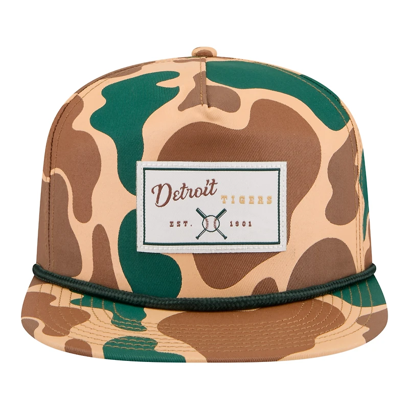 Casquette ajustable New Era camouflage Detroit Tigers Duck 19TWENTY pour homme