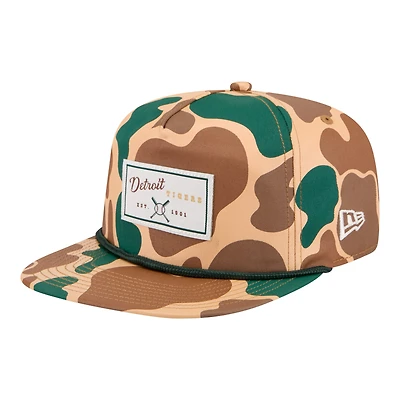 Casquette ajustable New Era camouflage Detroit Tigers Duck 19TWENTY pour homme