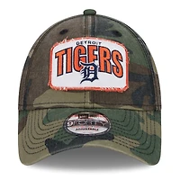 Men's New Era Camo Detroit Tigers Gameday 9FORTY Adjustable Hat