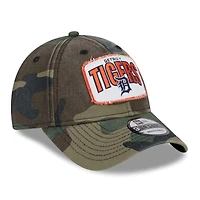 Men's New Era Camo Detroit Tigers Gameday 9FORTY Adjustable Hat