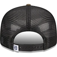 Men's New Era Camo Detroit Tigers Woodland Camo Trucker 9FIFTY Snapback Hat