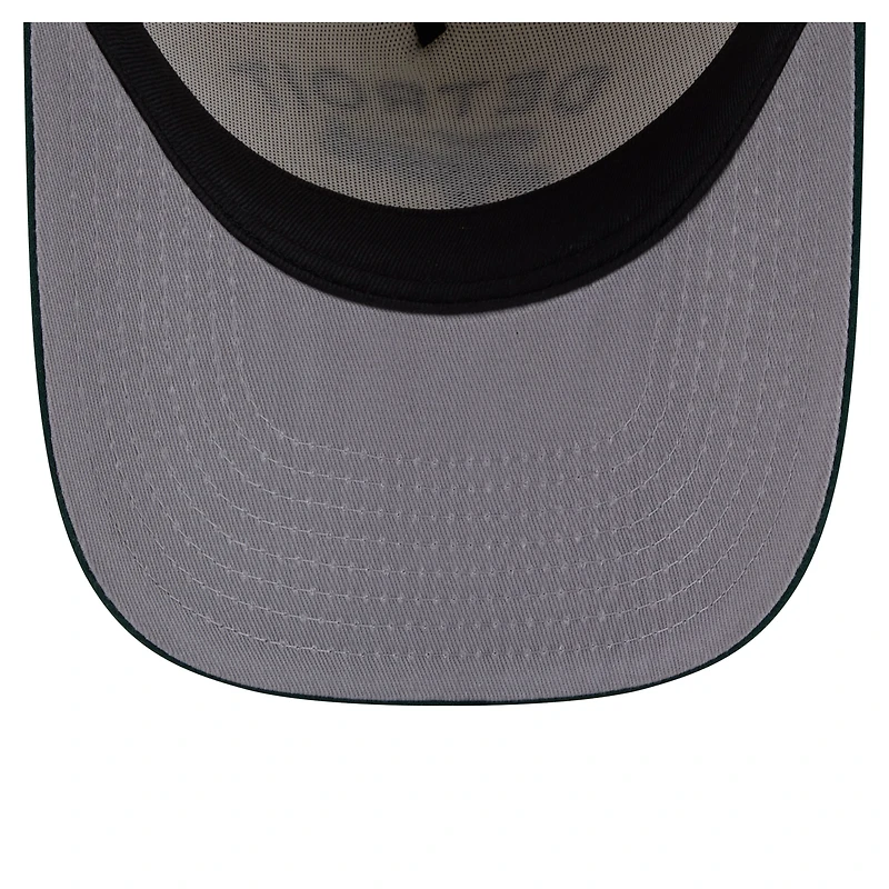 Casquette snapback New Era 9FIFTY pour homme, crème/vert foncé, Detroit Tigers, monture chromée en A.