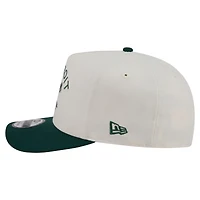 Casquette snapback New Era 9FIFTY pour homme, crème/vert foncé, Detroit Tigers, monture chromée en A.