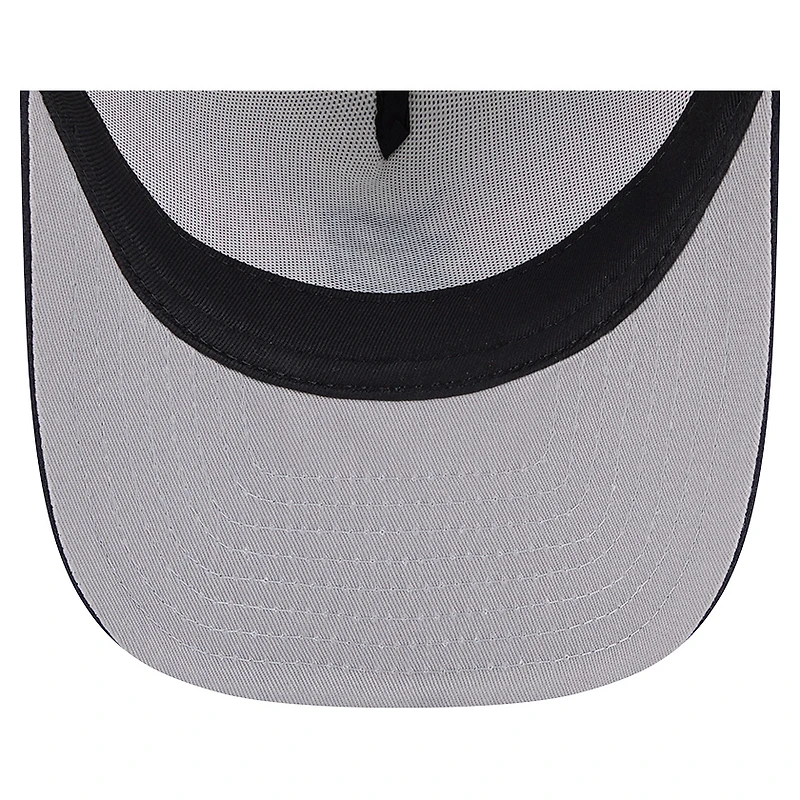 Men's New Era Cream/Navy Detroit Tigers Banner A-Frame 9FIFTY Trucker Snapback Hat