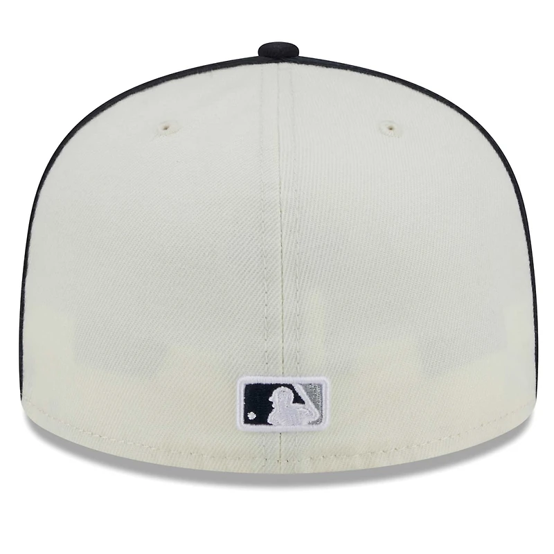 Men's New Era  Cream/Navy Detroit Tigers Chrome Sutash 59FIFTY Fitted Hat