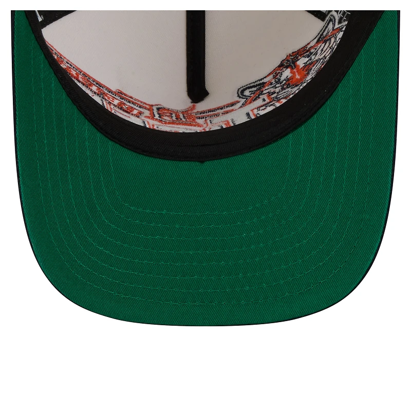 Men's New Era Cream/Navy Detroit Tigers Classic A-Frame 9FIFTY Snapback Hat