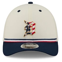 Casquette New Era pour homme, crème/marine, Detroit Tigers USA 250, édition spéciale 4 juillet, modèle 39THIRTY M-Crown Flex
