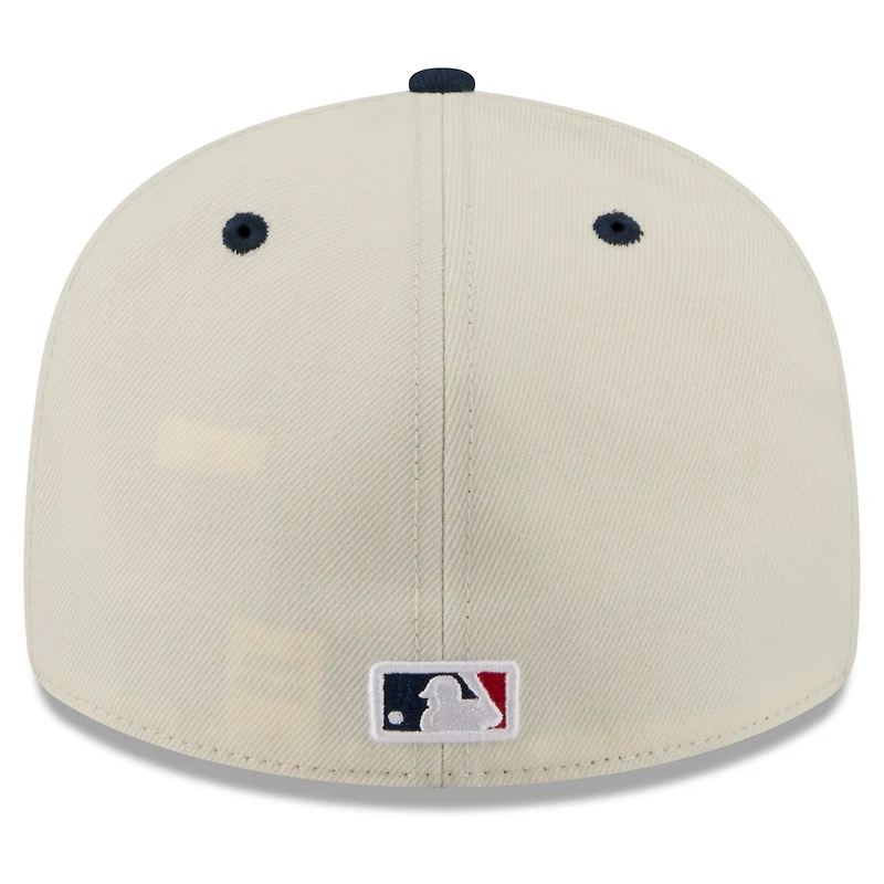 Men's New Era Cream/Navy Detroit Tigers USA 250 Fourth of July Low Profile 59FIFTY Fitted Hat