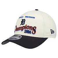 Men's New Era  Cream/Navy Detroit Tigers World Series 9FORTY M-Crown Adjustable Hat