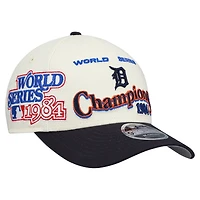 Men's New Era  Cream/Navy Detroit Tigers World Series 9FORTY M-Crown Adjustable Hat