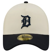 Casquette ajustée New Era 59FORTY crème Detroit Tigers Chrome A-Frame pour homme