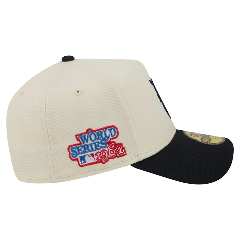 Men's New Era  Cream Detroit Tigers Chrome A-Frame 59FORTY Fitted Hat