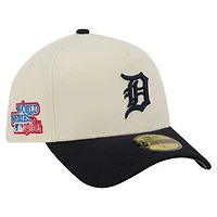 Men's New Era  Cream Detroit Tigers Chrome A-Frame 59FORTY Fitted Hat