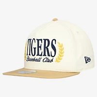 Men's New Era Cream Detroit Tigers Club 9FIFTY A-Frame Snapback Hat