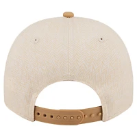 Men's New Era  Cream Detroit Tigers Herringbone 9FIFTY A-Frame Snapback Hat