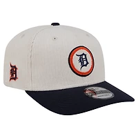 Casquette ajustable New Era 9SEVENTY crème pour homme des Detroit Tigers