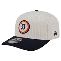 Casquette ajustable New Era 9SEVENTY crème pour homme des Detroit Tigers