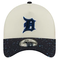 Casquette ajustable New Era 9FORTY crème pour homme des Detroit Tigers