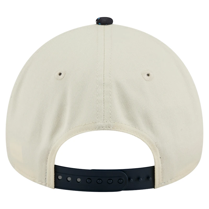 Casquette ajustable New Era 9FORTY crème pour homme des Detroit Tigers