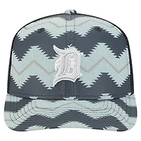 Men's New Era Denim/Navy Detroit Tigers Aztec Denim 9SEVENTY Adjustable Hat