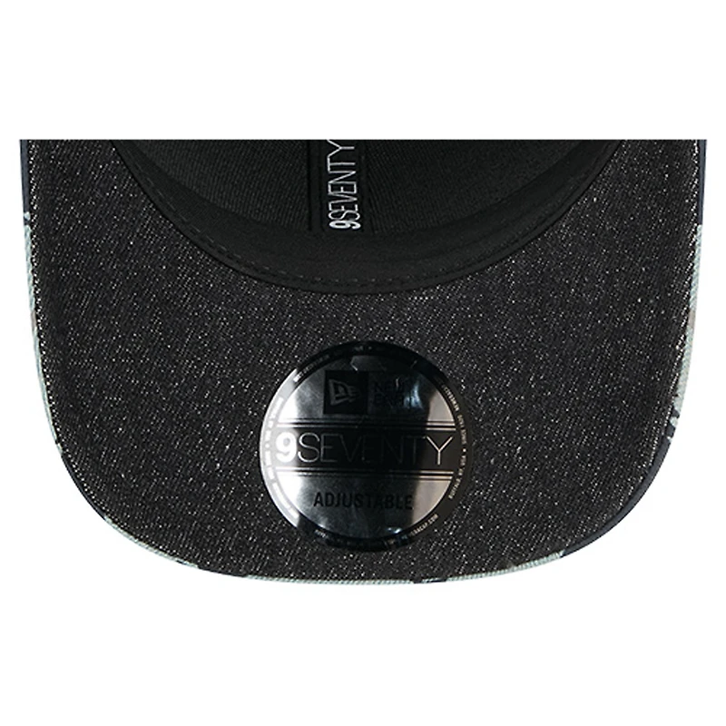 Men's New Era Denim/Navy Detroit Tigers Aztec Denim 9SEVENTY Adjustable Hat