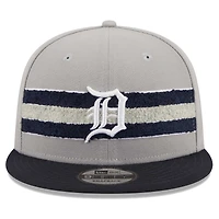 Casquette Snapback 9FIFTY Detroit Tigers Band New Era pour homme, gris/bleu marine