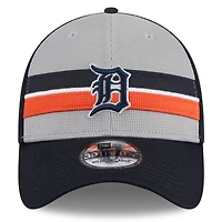 Men's New Era  Gray Detroit Tigers 2025 Batting Practice 39THIRTY Flex Hat