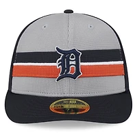 Men's New Era  Gray Detroit Tigers 2025 Batting Practice Low Profile 59FIFTY Fitted Hat