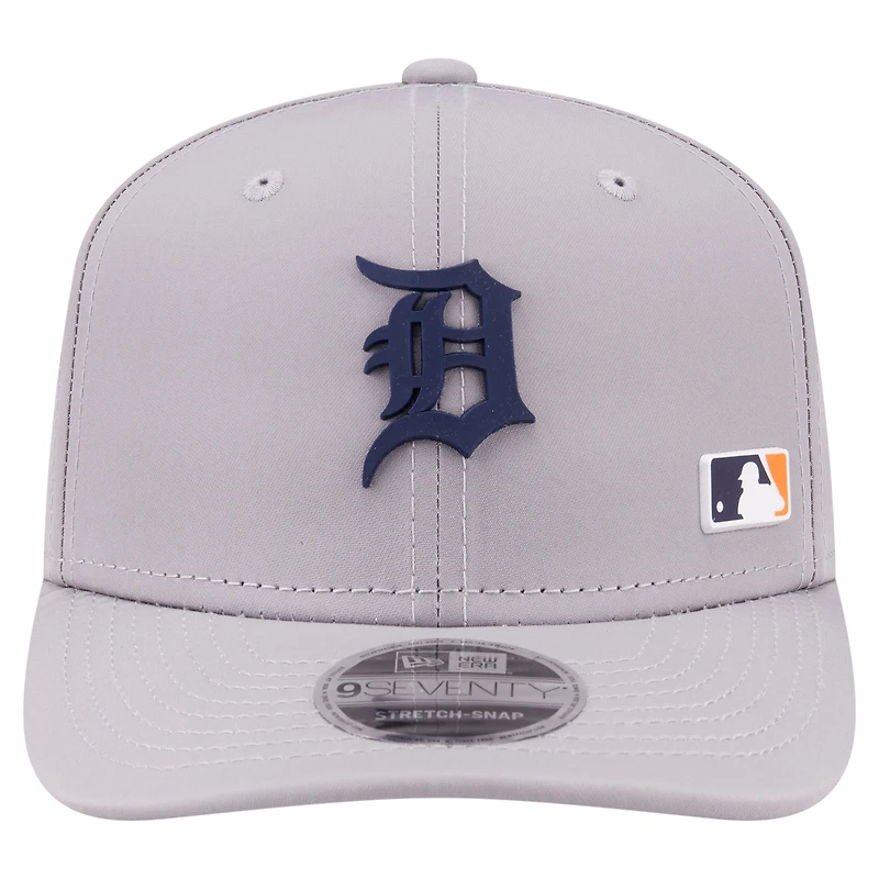 Men's New Era Gray Detroit Tigers Laser Perforated 9SEVENTY Adjustable Hat