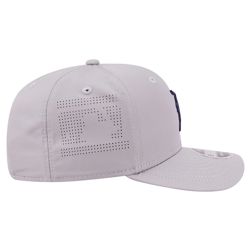 Casquette ajustable New Era grise Detroit Tigers 9SEVENTY pour homme, perforée au laser