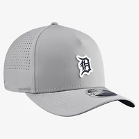 Men's New Era  Gray Detroit Tigers Micro Logo 9FORTY M-Crown A-Frame Adjustable Hat