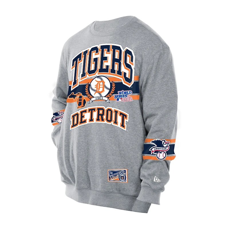 Men's New Era  Gray Detroit Tigers Sport Classics Sweatshirt