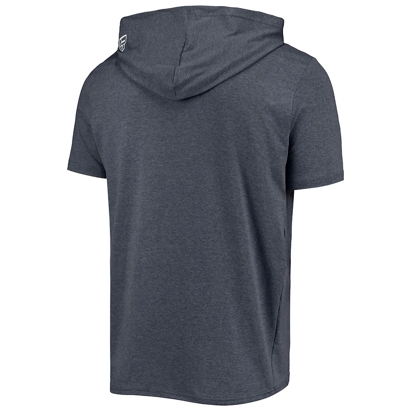 T-shirt à capuche pour homme Detroit Tigers New Era bleu marine chiné